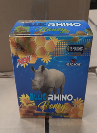 NEW BLUE RHINO HONEY TUBE 12 COUNT